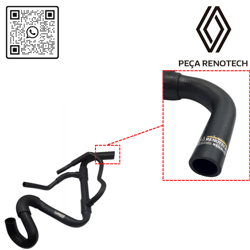 RN 834521 7700834521 MANGUEIRA INF. DO RADIADOR LAG 2.0 16V N7Q - 5